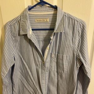 Abercrombie striped button down shirt